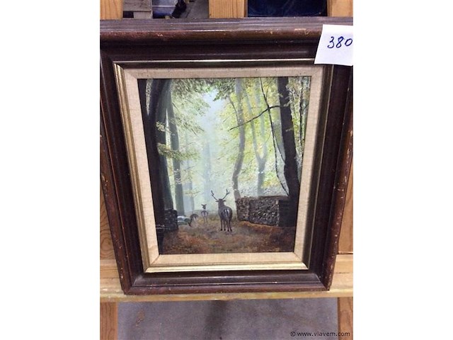 Schilderij: hert - afbeelding 1 van  3