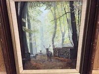 Schilderij: hert - afbeelding 1 van  3