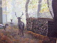 Schilderij: hert - afbeelding 2 van  3