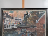 Schilderij, h.l. maas, oude diese, 1959 - afbeelding 1 van  8