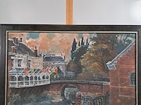 Schilderij, h.l. maas, oude diese, 1959 - afbeelding 2 van  8