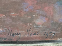 Schilderij, h.l. maas, oude diese, 1959 - afbeelding 4 van  8