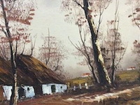 Schilderij hoeve getekend - afbeelding 2 van  3