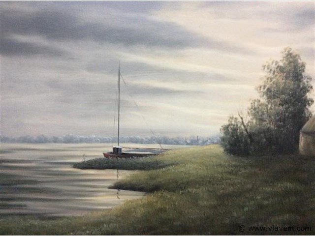 Schilderij: hoevezicht - afbeelding 2 van  3