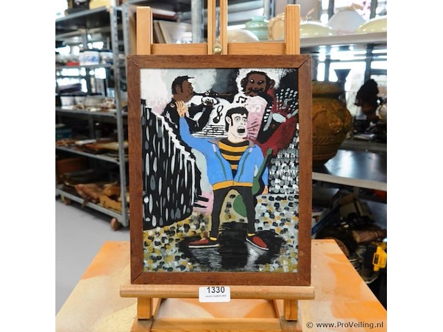Schilderij in houten lijst - afbeelding 1 van  5