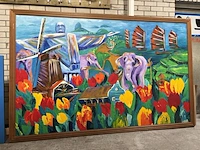Schilderij in lijst katarina jankowski, bouwjaar 2006