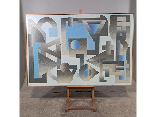 Schilderij in lijst, louis kroot, elementen licht en donker - afbeelding 1 van  9
