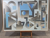 Schilderij in lijst, louis kroot, elementen licht en donker - afbeelding 1 van  9