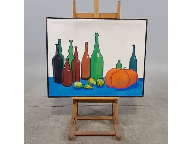 Schilderij in lijst, p. smissaert, stilleven met pompoen - afbeelding 1 van  11