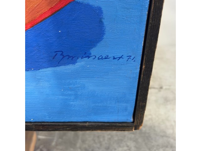 Schilderij in lijst, p. smissaert, stilleven met pompoen - afbeelding 9 van  11