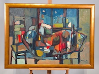 Schilderij, j. jonges, stilleven met fruit