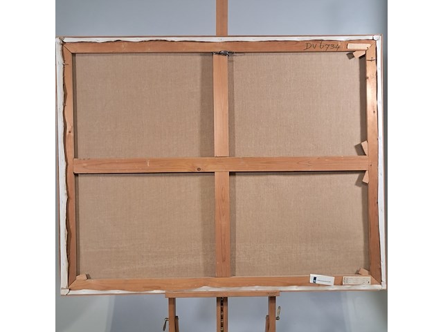 Schilderij, j. van genk, causaliteit, 1982 - afbeelding 6 van  7