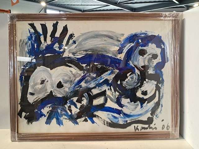 Schilderij, jacob kanbier, abstracte compositie acryl, 2006 - afbeelding 1 van  7