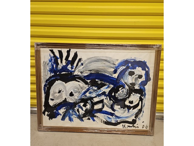 Schilderij, jacob kanbier, abstracte compositie acryl, 2006 - afbeelding 2 van  7