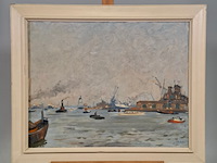 Schilderij, j.a.v. stierhout, het ij - afbeelding 1 van  6