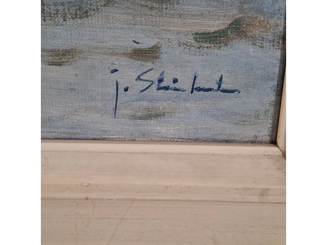 Schilderij, j.a.v. stierhout, het ij - afbeelding 2 van  6