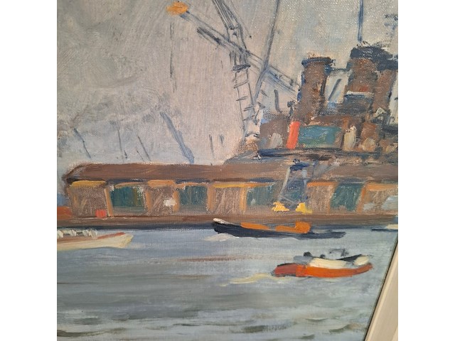 Schilderij, j.a.v. stierhout, het ij - afbeelding 4 van  6