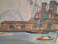 Schilderij, j.a.v. stierhout, het ij - afbeelding 4 van  6
