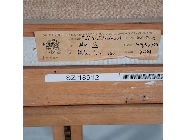 Schilderij, j.a.v. stierhout, het ij - afbeelding 6 van  6