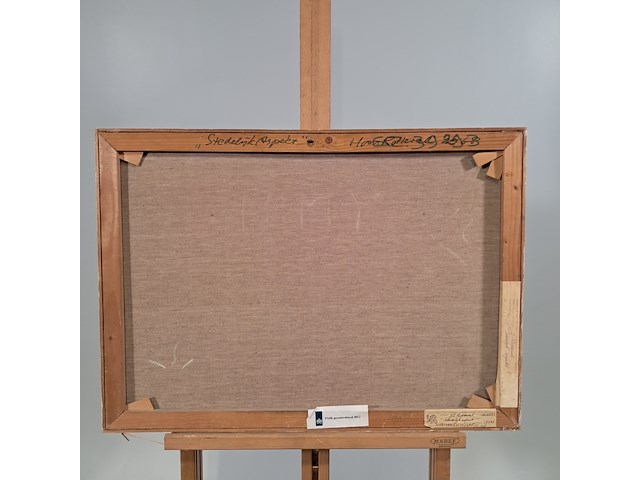 Schilderij, johannes rotteveel, stedelijk aspect, 1968 - afbeelding 6 van  9