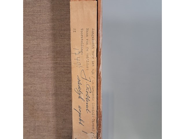 Schilderij, johannes rotteveel, stedelijk aspect, 1968 - afbeelding 9 van  9