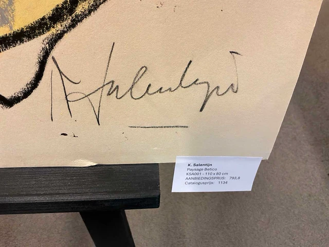 Schilderij “k.salentijn- paysage betico” - afbeelding 5 van  6