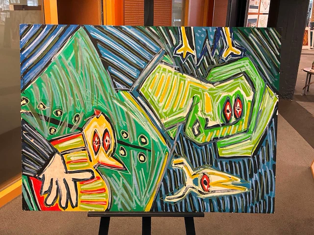 Schilderij “kunstenaar en titel onbekend” - afbeelding 1 van  7