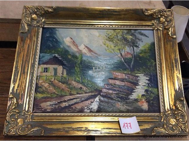 Schilderij landschap b:51 h:41 - afbeelding 1 van  2