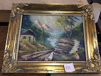 Schilderij landschap b:51 h:41 - afbeelding 1 van  2