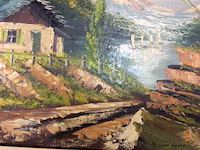 Schilderij landschap b:51 h:41 - afbeelding 2 van  2