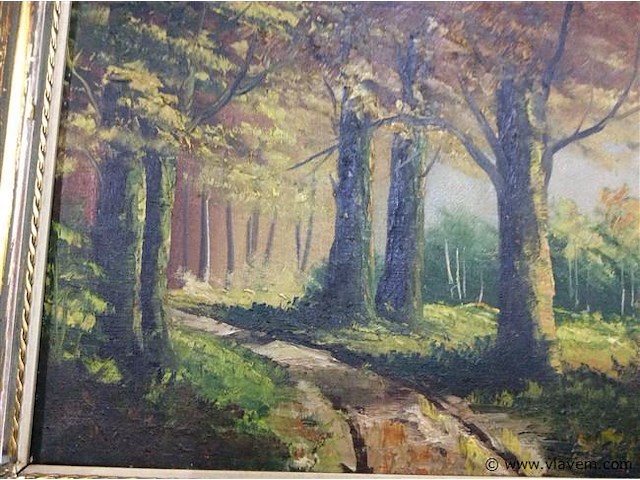 Schilderij landschap b:51 h:41 - afbeelding 2 van  2