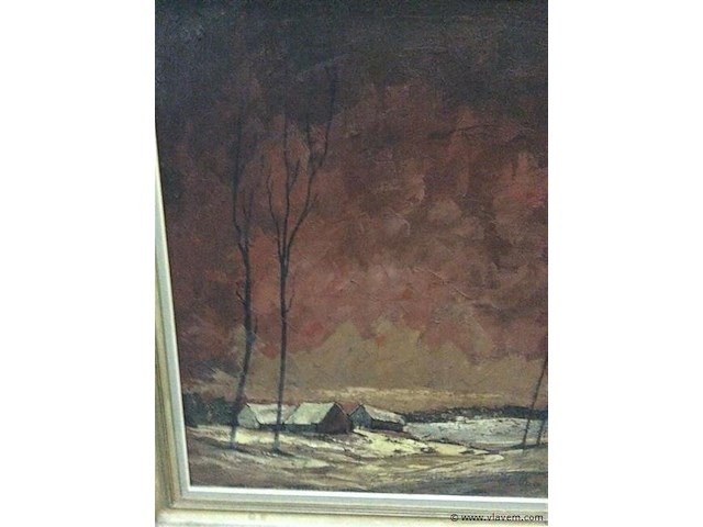 Schilderij landschap getekend - afbeelding 2 van  4