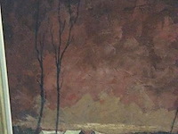 Schilderij landschap getekend - afbeelding 2 van  4