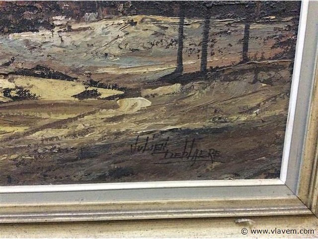 Schilderij landschap getekend - afbeelding 4 van  4