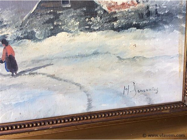 Schilderij ( lichte schade ) 53/72 - afbeelding 3 van  3