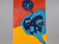 Schilderij, m. pauptit, vacantie 1974