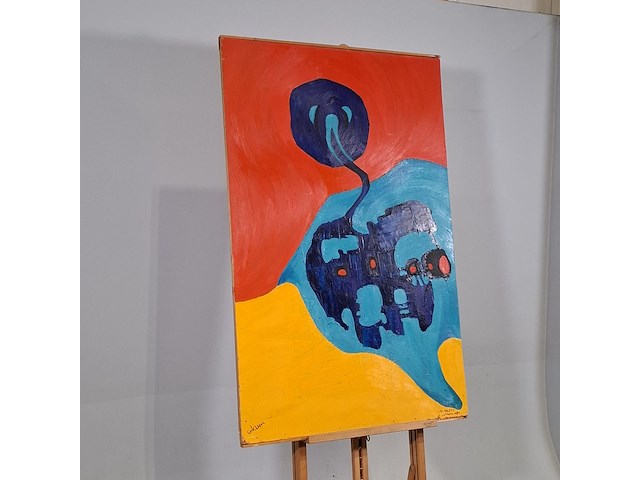 Schilderij, m. pauptit, vacantie 1974 - afbeelding 9 van  16