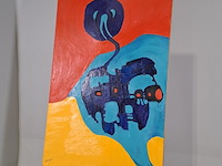 Schilderij, m. pauptit, vacantie 1974 - afbeelding 10 van  16