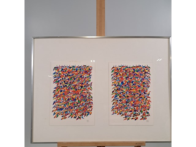 Schilderij, m.a.j. verleg, sterk maken, 1977 - afbeelding 1 van  8