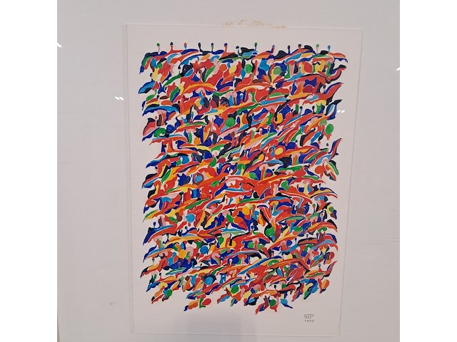 Schilderij, m.a.j. verleg, sterk maken, 1977 - afbeelding 3 van  8