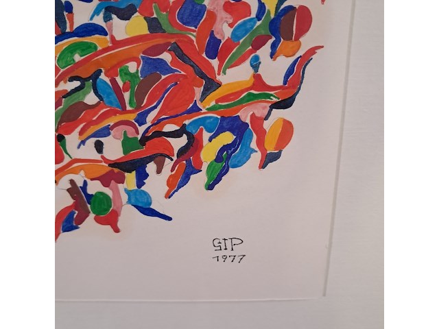 Schilderij, m.a.j. verleg, sterk maken, 1977 - afbeelding 4 van  8