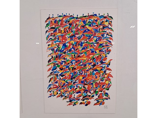 Schilderij, m.a.j. verleg, sterk maken, 1977 - afbeelding 5 van  8