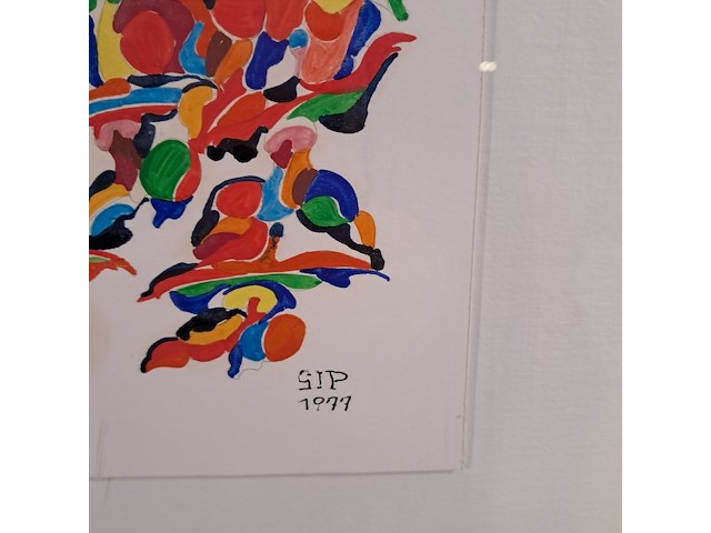 Schilderij, m.a.j. verleg, sterk maken, 1977 - afbeelding 6 van  8