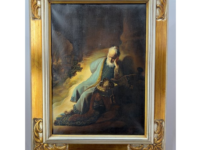Schilderij, 'man met baard' - afbeelding 6 van  13