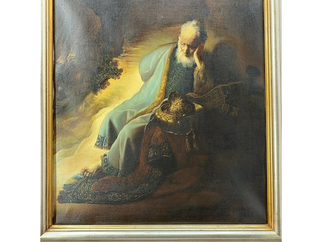 Schilderij, 'man met baard' - afbeelding 7 van  13
