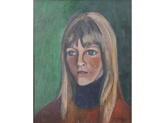 Schilderij, maya wildevuur, 1977 - afbeelding 1 van  8