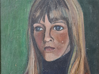 Schilderij, maya wildevuur, 1977