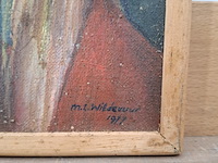 Schilderij, maya wildevuur, 1977 - afbeelding 5 van  8