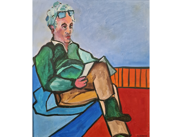 Schilderij, maya wildevuur, 1986 - afbeelding 1 van  8