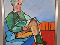 Schilderij, maya wildevuur, 1986 - afbeelding 3 van  8